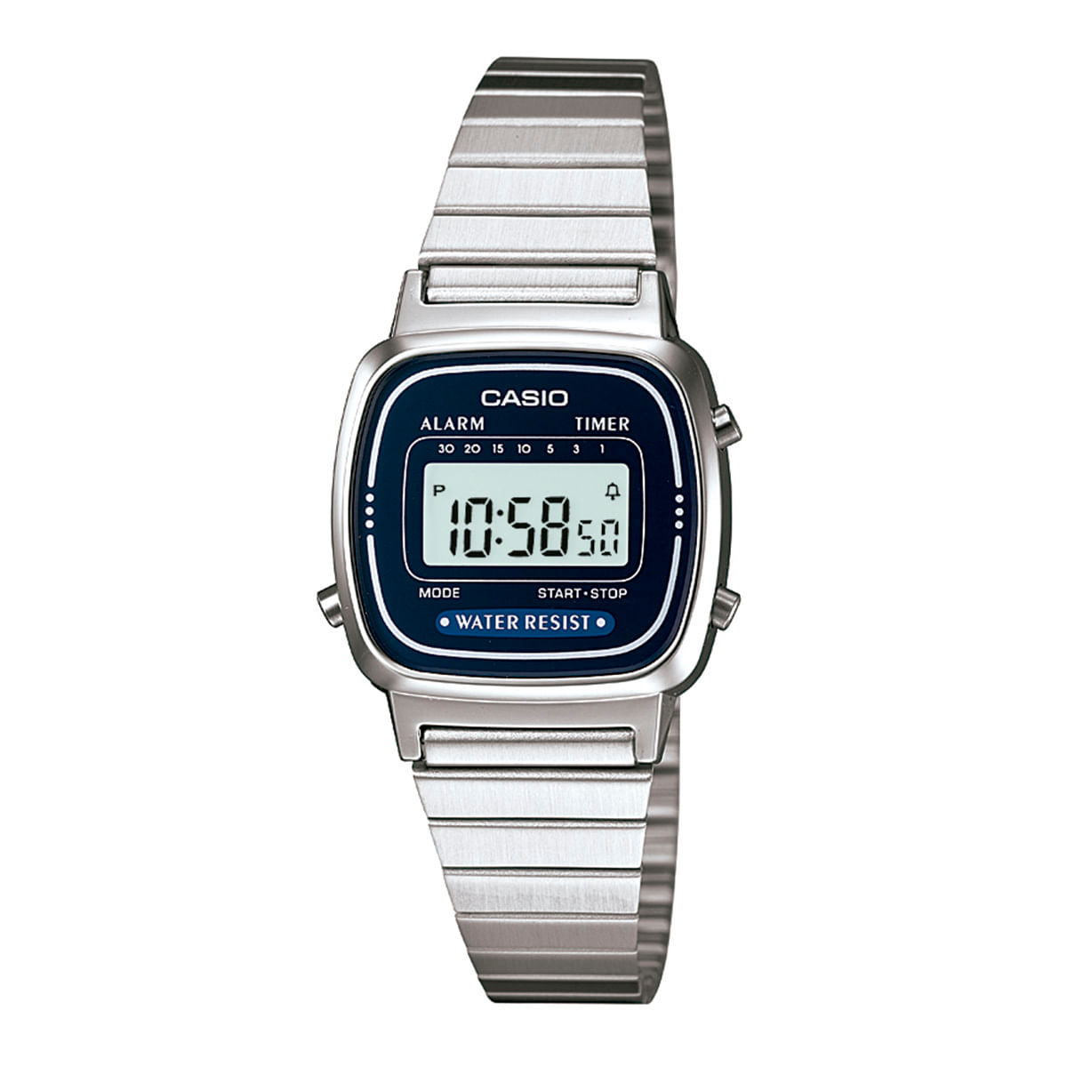 Relógio Casio Vintage Feminino Prata LA670WA-2DF