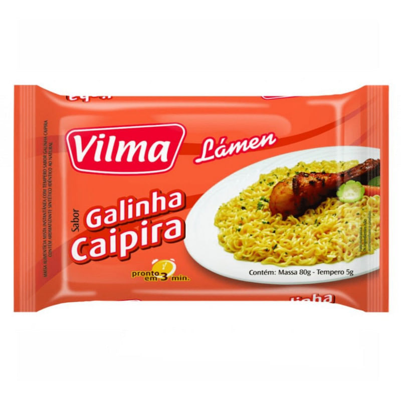 Macarrão Instantâneo Lamen Vilma 80 g