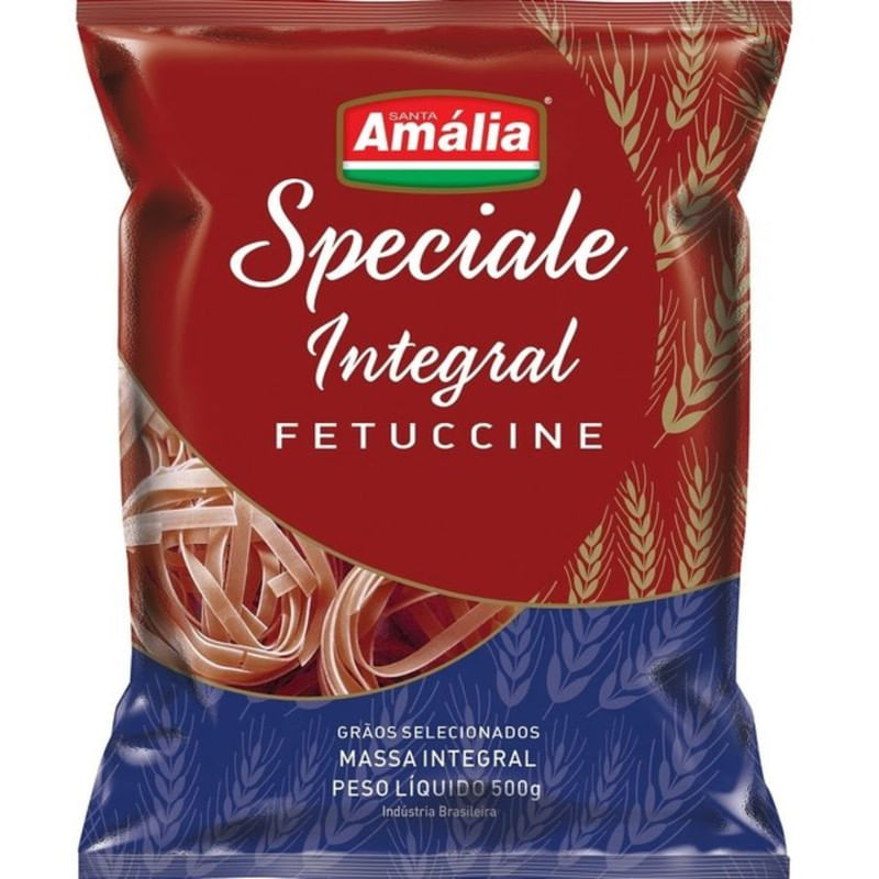 Macarrão Integral Fettuccine Santa Amália Specialle Pacote 500g