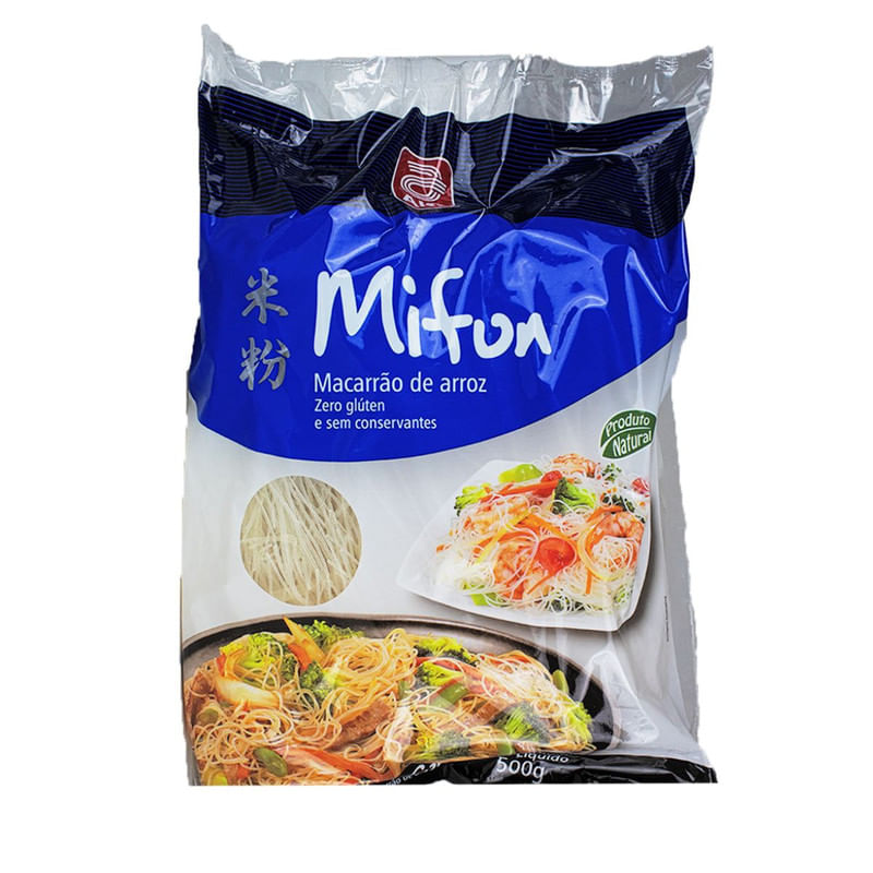 Macarrão Oriental de Arroz Mifun Alfa Com 500g