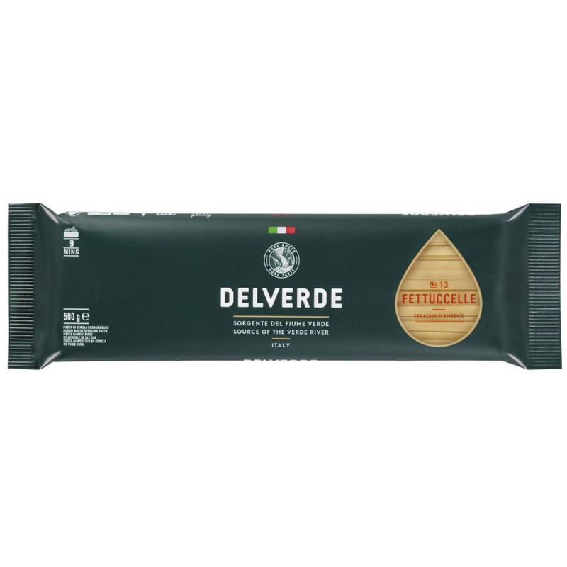 Macarrão Spaghetti Italiano Fettuccelle Delverde Pacote 500g