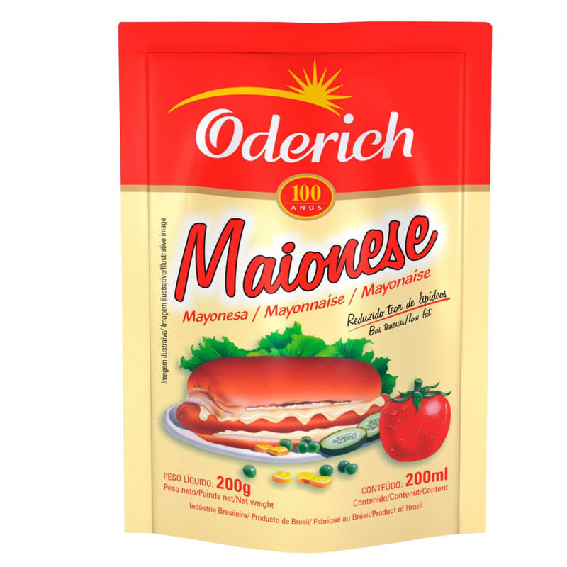 Maionese Oderich Sachê 200g