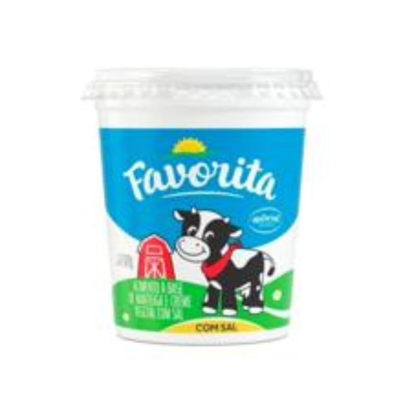 Manteiga Com Creme Vegetal Favorita Com Sal Pote Com 500g