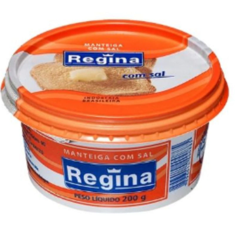 Manteiga Com Sal Regina 200g