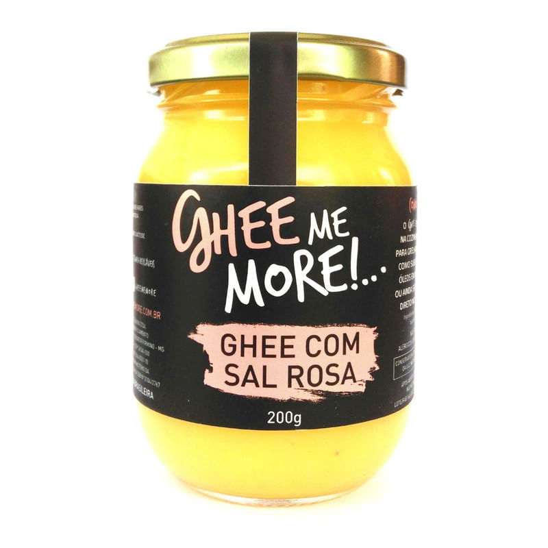 Manteiga Ghee Me More Com Sal Rosa Cem Glúten 200g