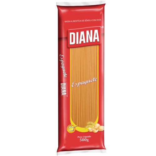 Massa Diana Espaguete Com Ovos 500 g