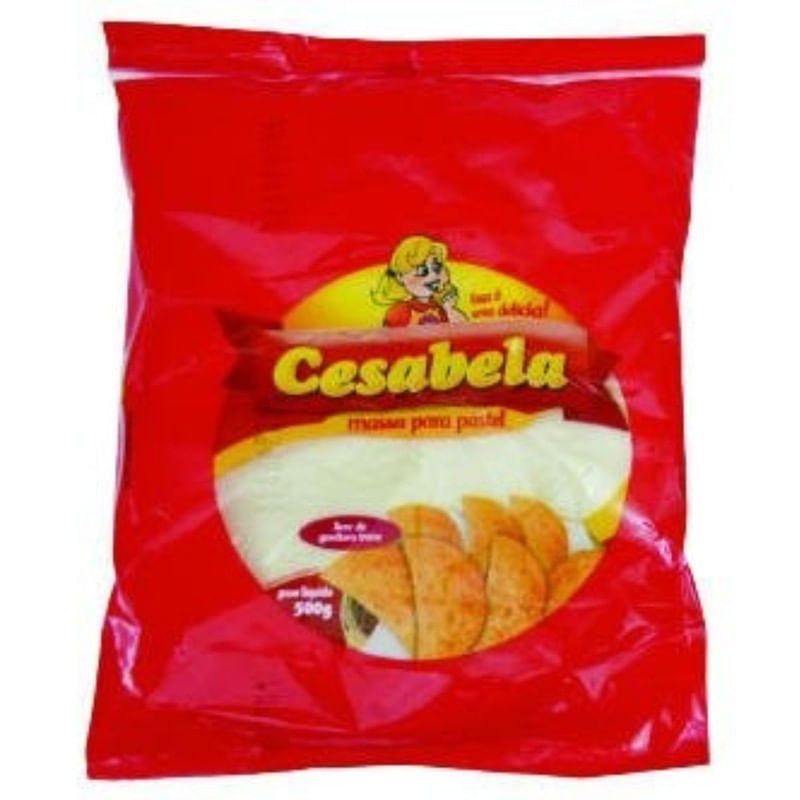 Massa Fresca Grande para Pastel Cesabela Pacote 500g