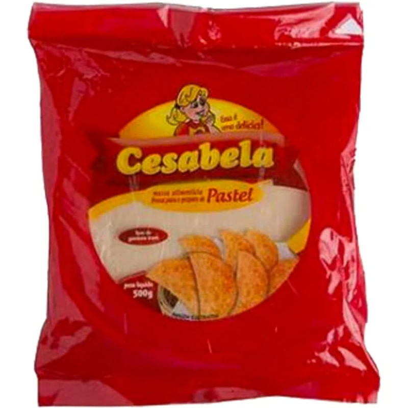 Massa Fresca Média para Pastel Cesabela Pacote 500g