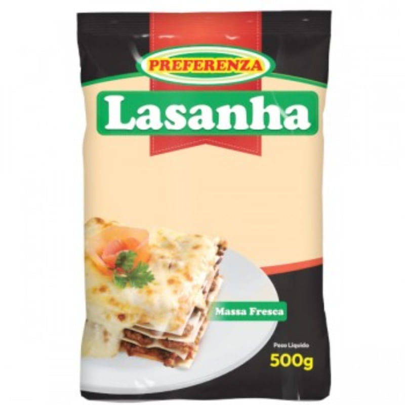 Massa de Lasanha Preferenza Pacote 500g