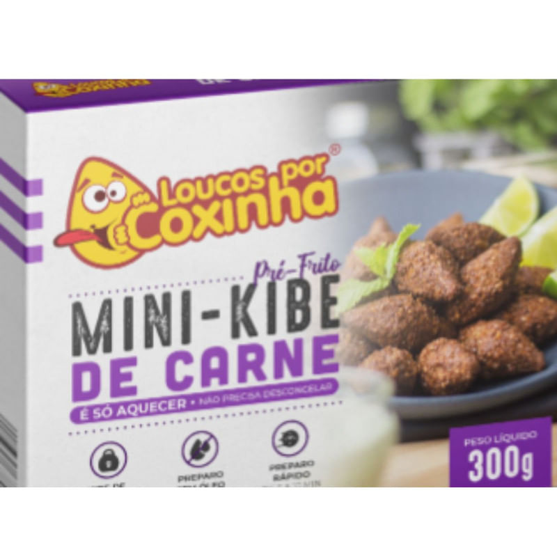 Mini Kibe De Carne Loucos Por Coxinha 300g