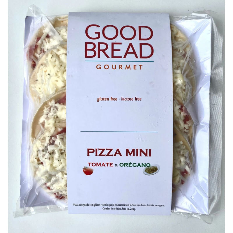 Mini Pizza Tomate e Orégano Good Bread Pacote com 8 Unidades 280g