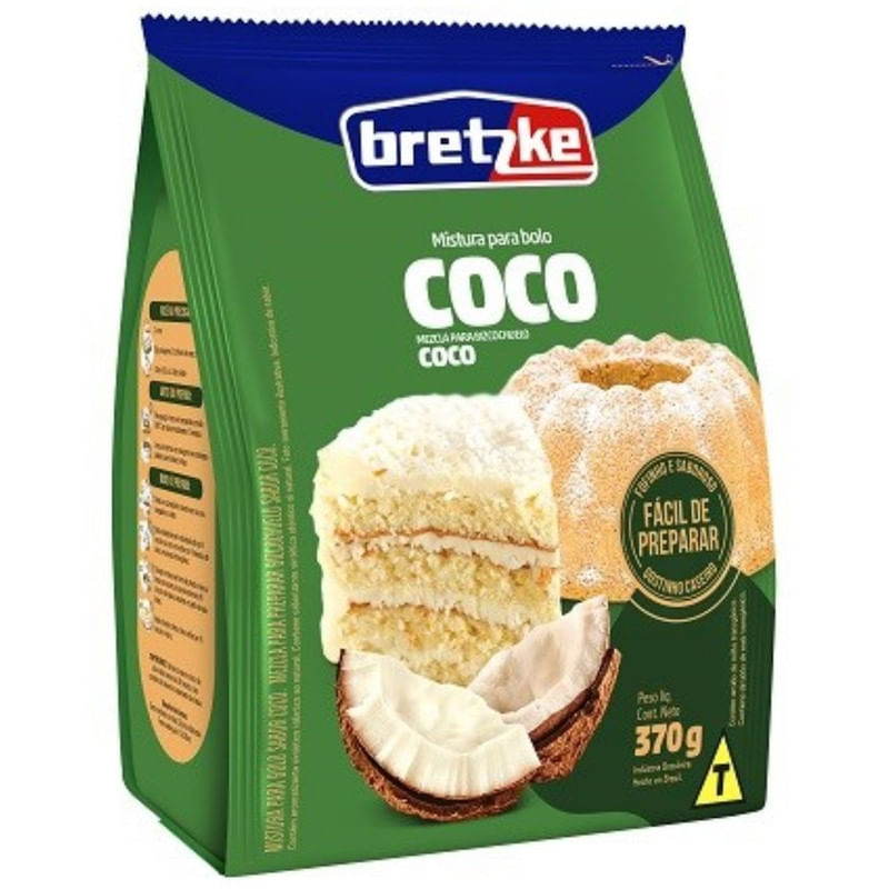 Mistura para Bolo de Coco Bretzke Pacote 370g