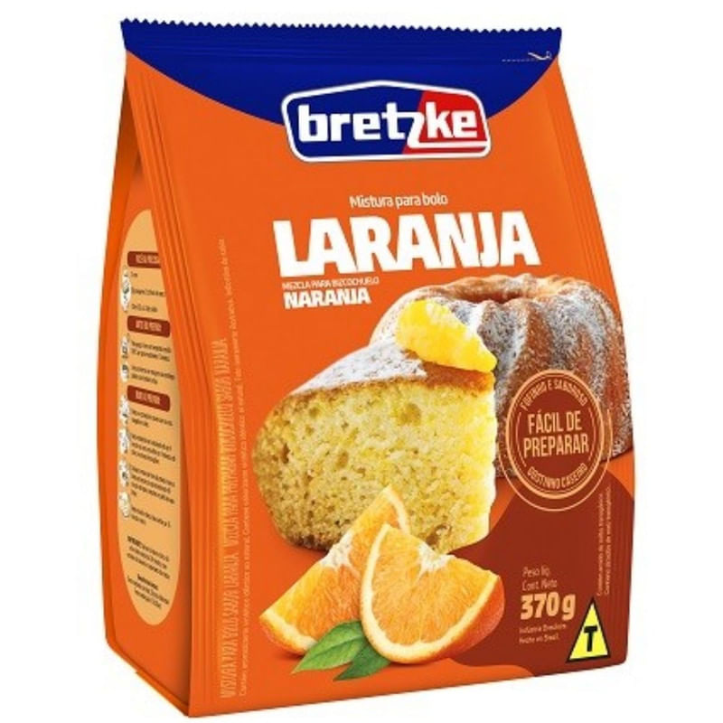 Mistura para Bolo de Laranja Bretzke Pacote 370g