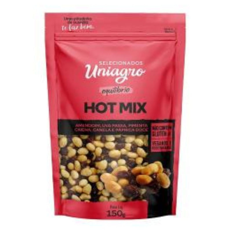 Mix de Frutas Secas Uniagro Pouch Com 150g