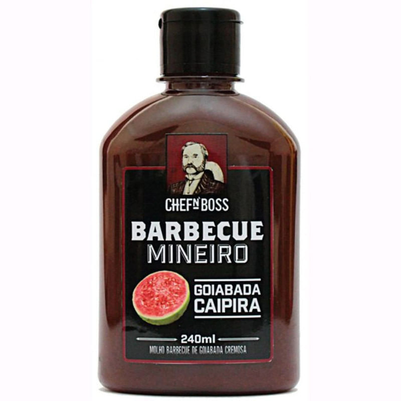 Molho Barbecue Mineiro de Goiabada Chef n&apos; Boss Frasco 240ml