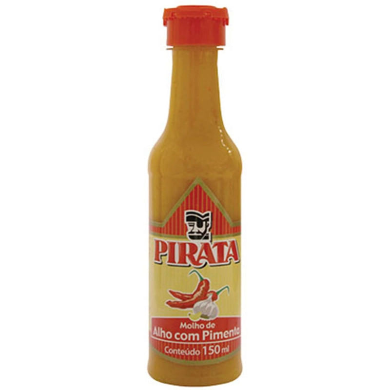 Molho de Alho com Pimenta Pirata Frasco 150ml