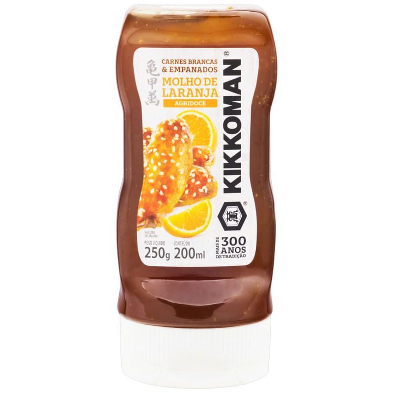 Molho de Laranja Agridoce Kikkoman Frasco 250g