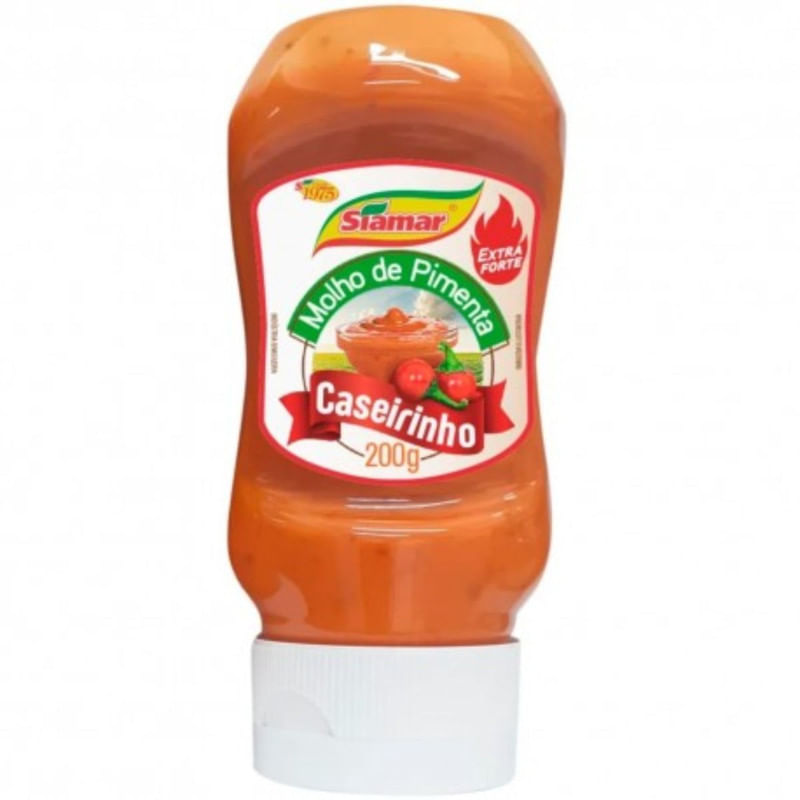 Molho de Pimenta Caseiro Siamar Frasco 200g