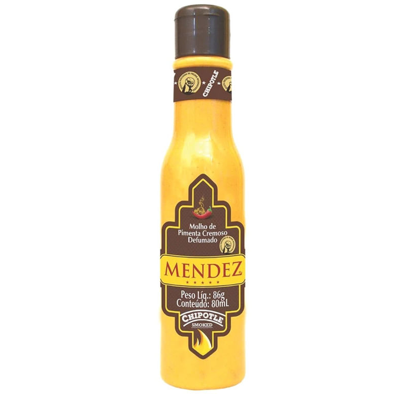 Molho de Pimenta Cremoso Defumado Mendez Frasco 80ml