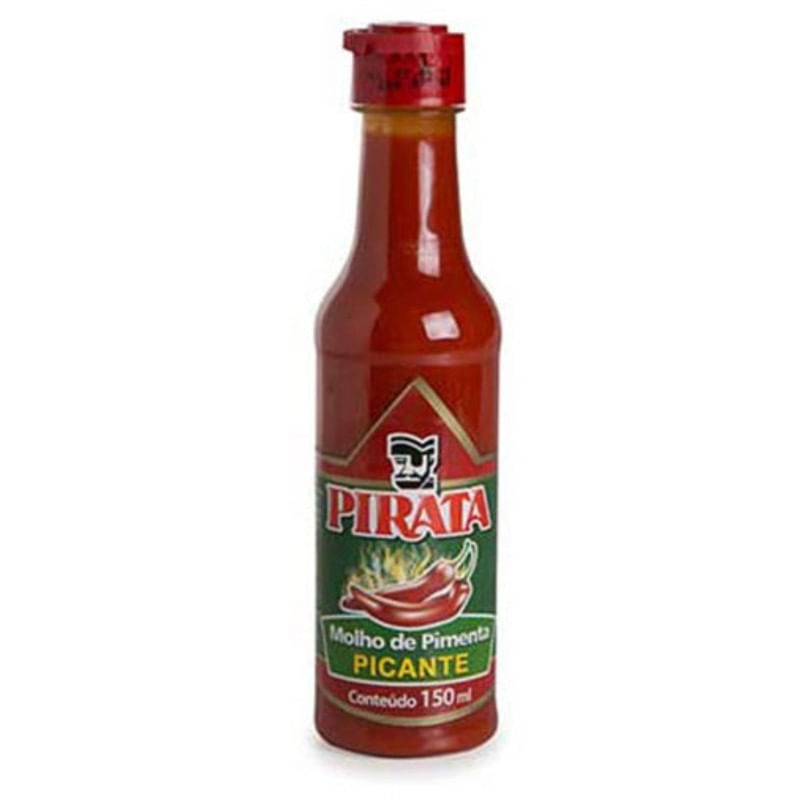 Molho de Pimenta Picante Pirata Frasco 150ml