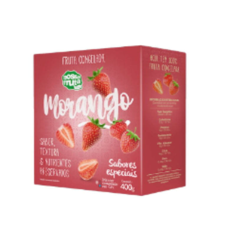 Morango Congelado Nossa Fruta 400g