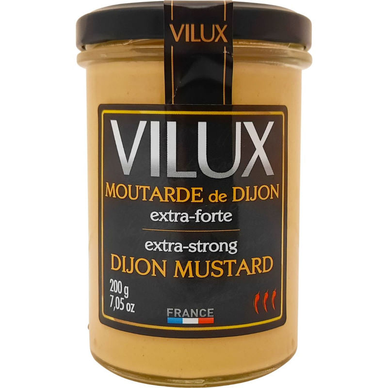 Mostarda de Dijon Extra Forte Vilux Vidro 200g