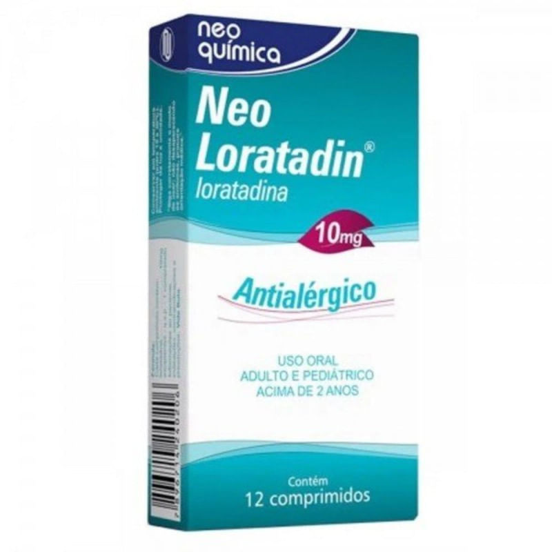 Neo Loratadin 10mg Com 12 Comprimidos Neo Química