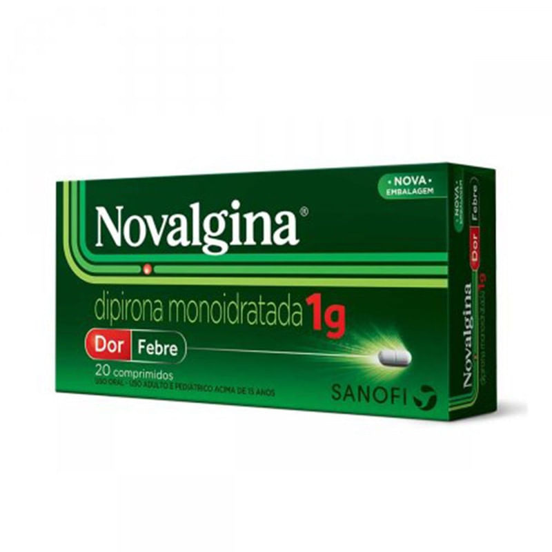 Novalgina 1g Com 20 Comprimidos