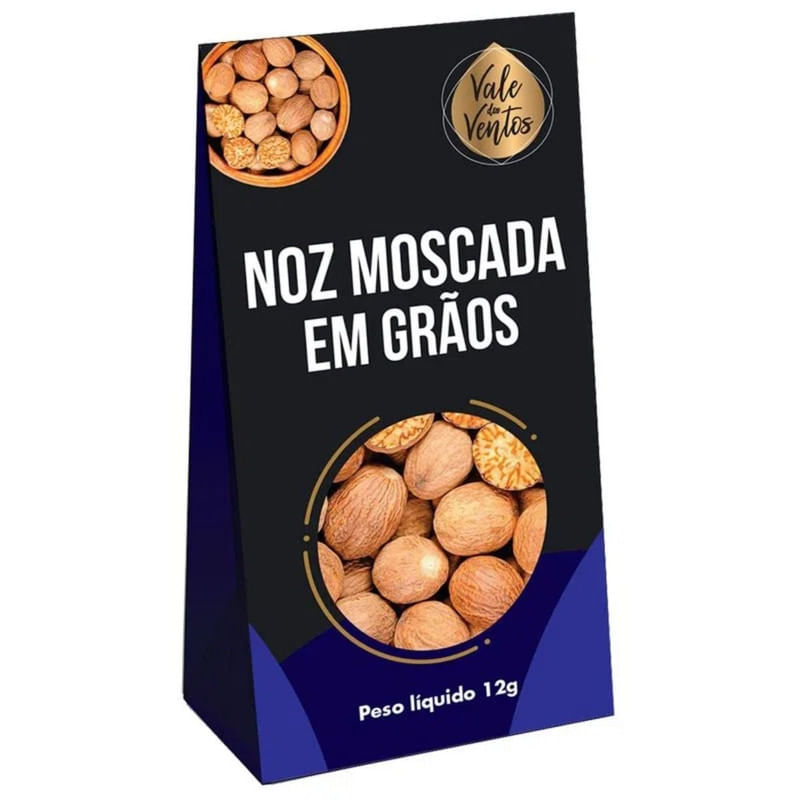 Noz Moscada em Grãos Vale dos Ventos Pacote 12g