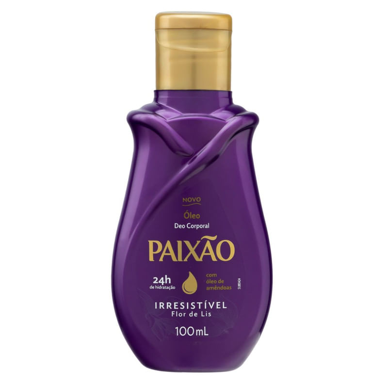 Óleo Corporal Paixão Irresistível Flor de Lis Frasco 100ml