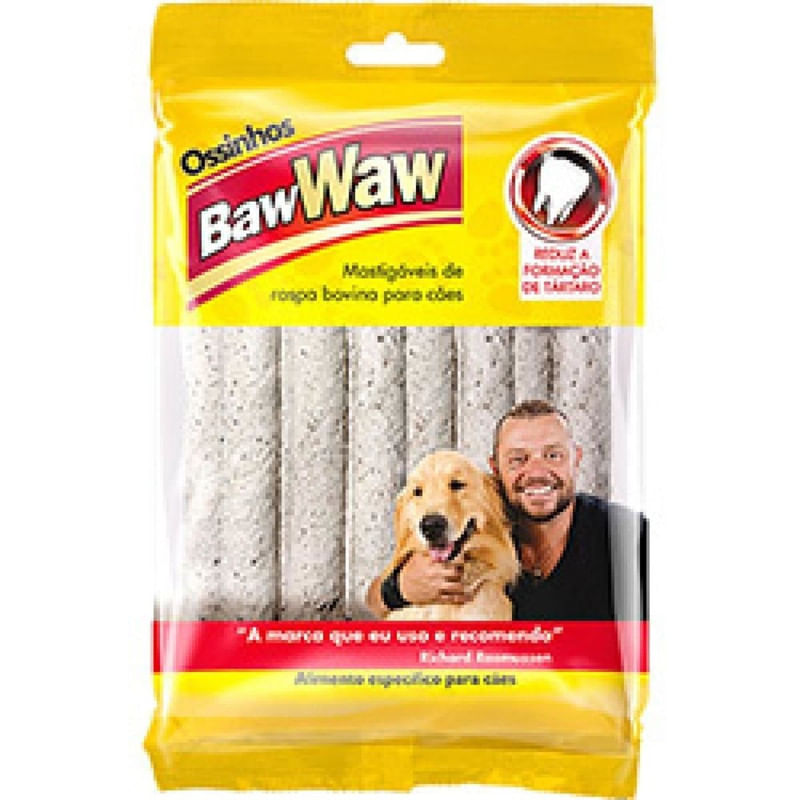 Osso para Cães Palito Baw Waw 10 Unidades 100g