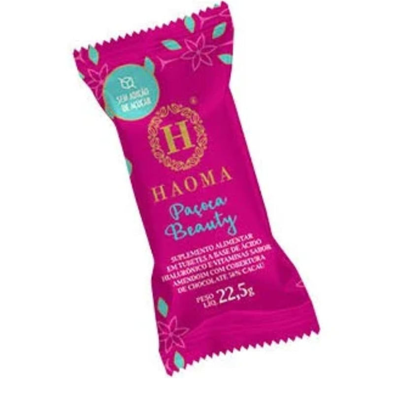 Paçoca Sem Açucar Haoma Beauty 22,5g