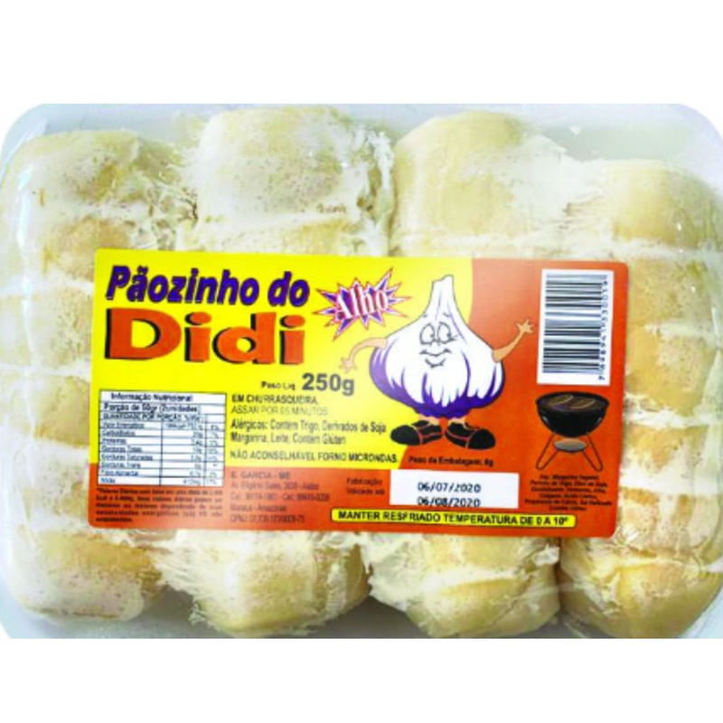 Pão De Alho Cremoso Com Queijo Didi 300g