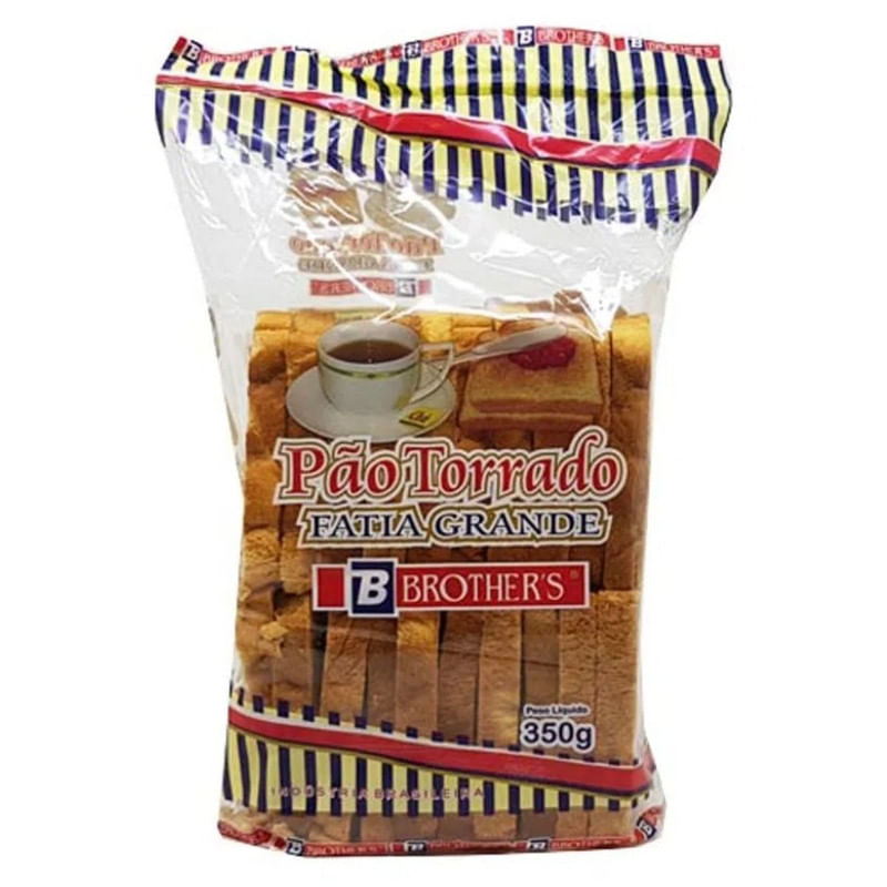 Pão Torrado e Fatia Grande Integral Brothers 350g