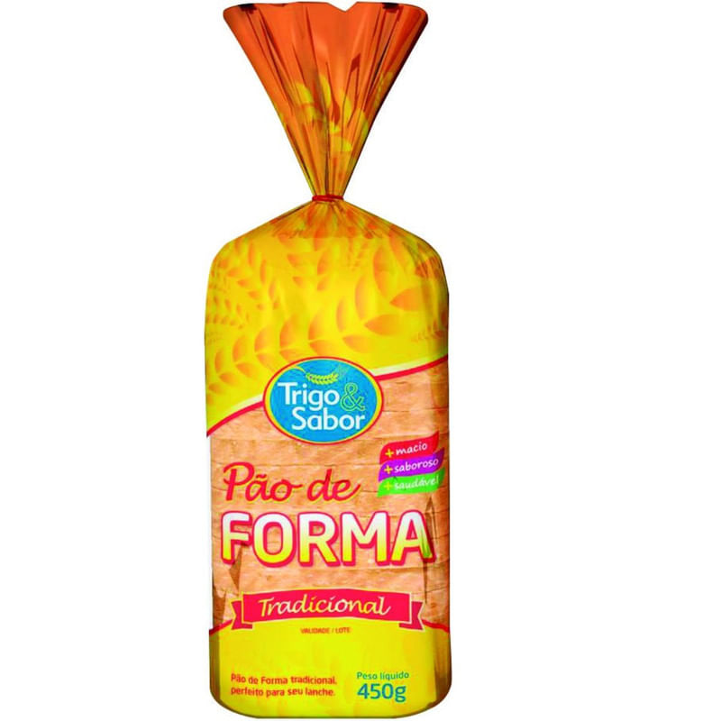 Pão de Forma Tradicional Trigo &amp; Sabor 450g