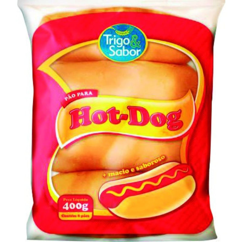 Pão de Hot Dog Trigo &amp; Sabor 400g