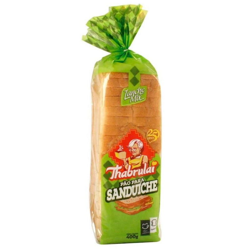 Pão para Sanduiche Thabrulai Pacote 400g