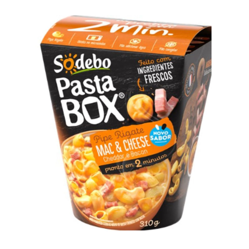 Pasta Box Mac Cheese Bacon Sodebo 310g