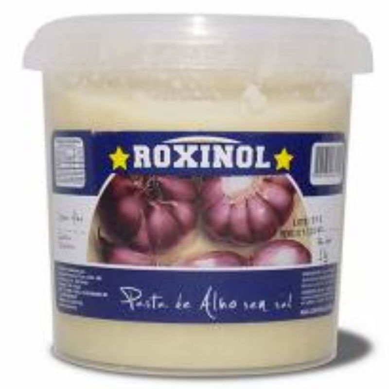 Pasta de Alho sem Sal Roxinol Pote 1Kg