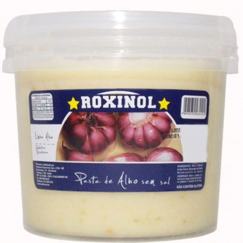 Pasta de Alho sem Sal Roxinol Pote 500g