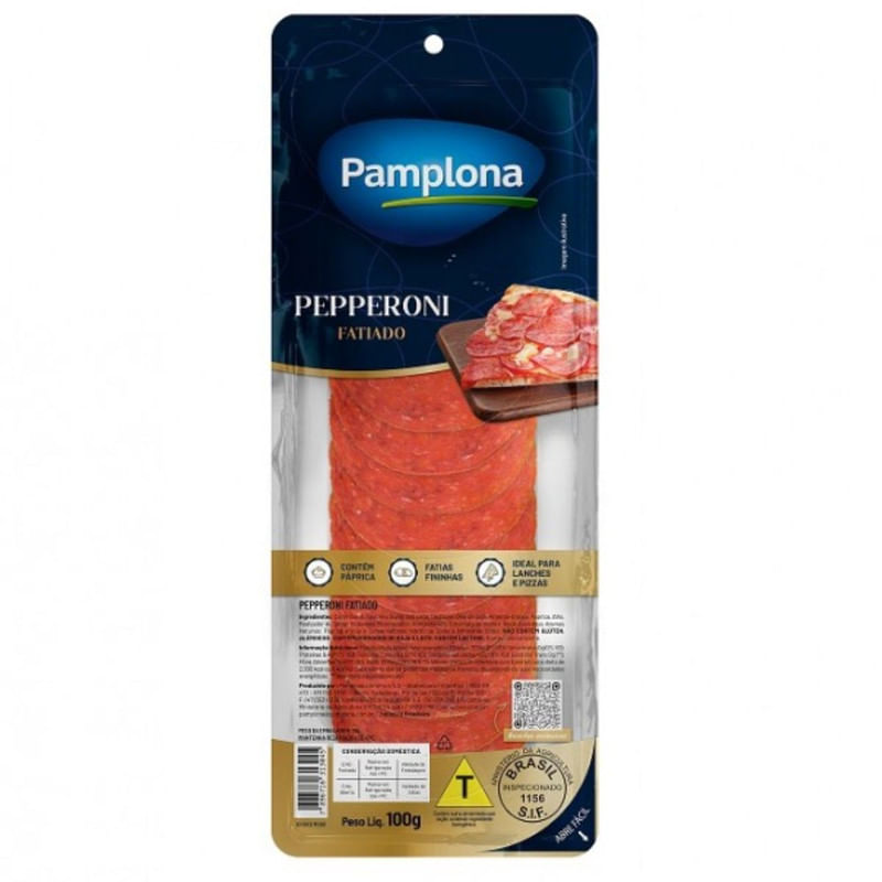 Pepperoni Fatiado Pamplona 100g