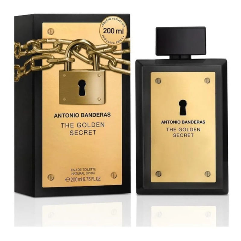 Perfume Golden Secret Antonio Banderas Com 200ml