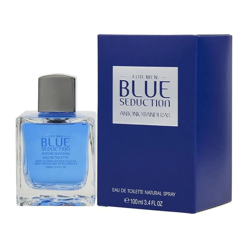 Perfume Masculino Blue For Men Seduction Antonio Banderas Com 100ml