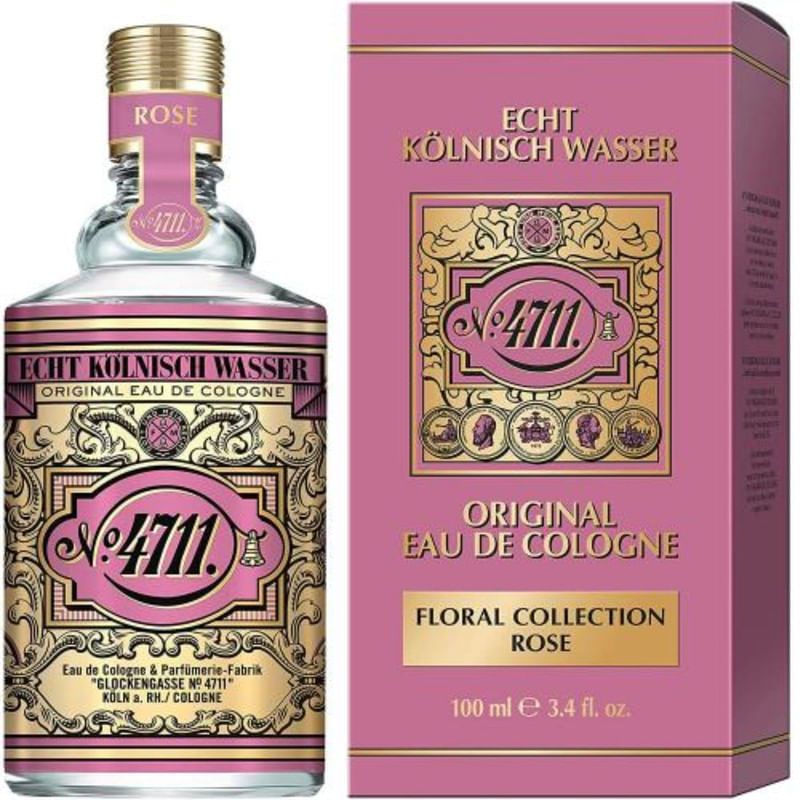 Perfume Unissex 4711 Eau de Cologne Rose Floral Collection com 100 ml