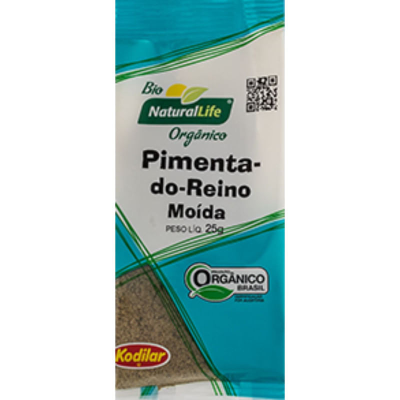 Pimenta Do Reino Orgânica Moida Kodilar 25g