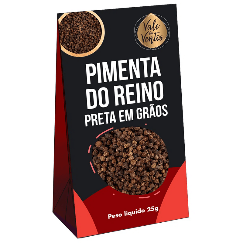 Pimenta do Reino Grãos Preta Vale Dos Ventos 25 g