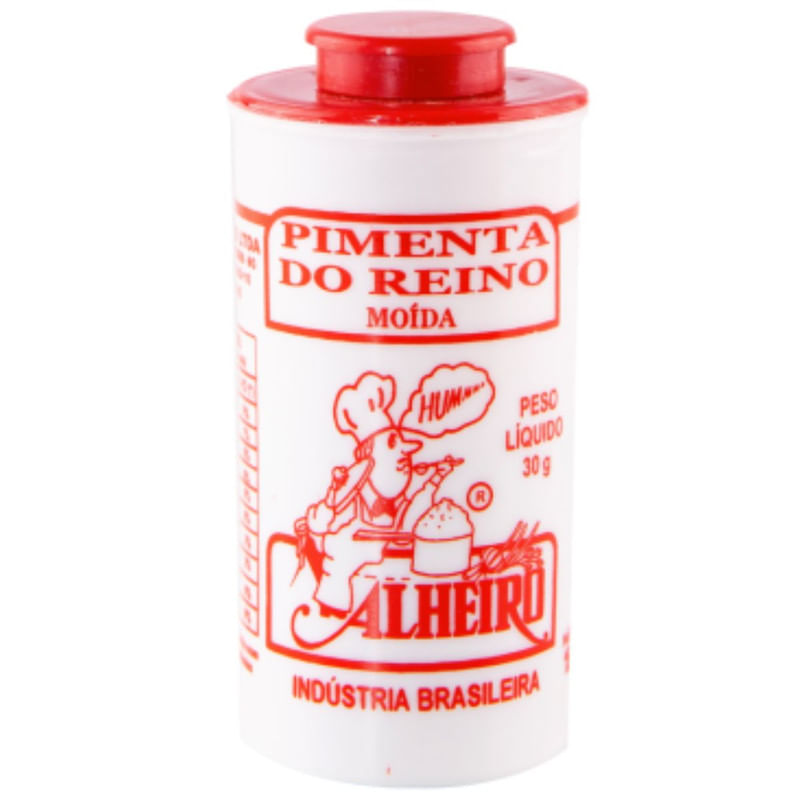 Pimenta do Reino Moída Alheiro Frasco 30g