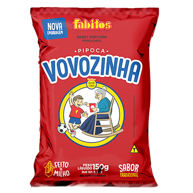 Pipoca Doce Vovozinha Pacote 150g