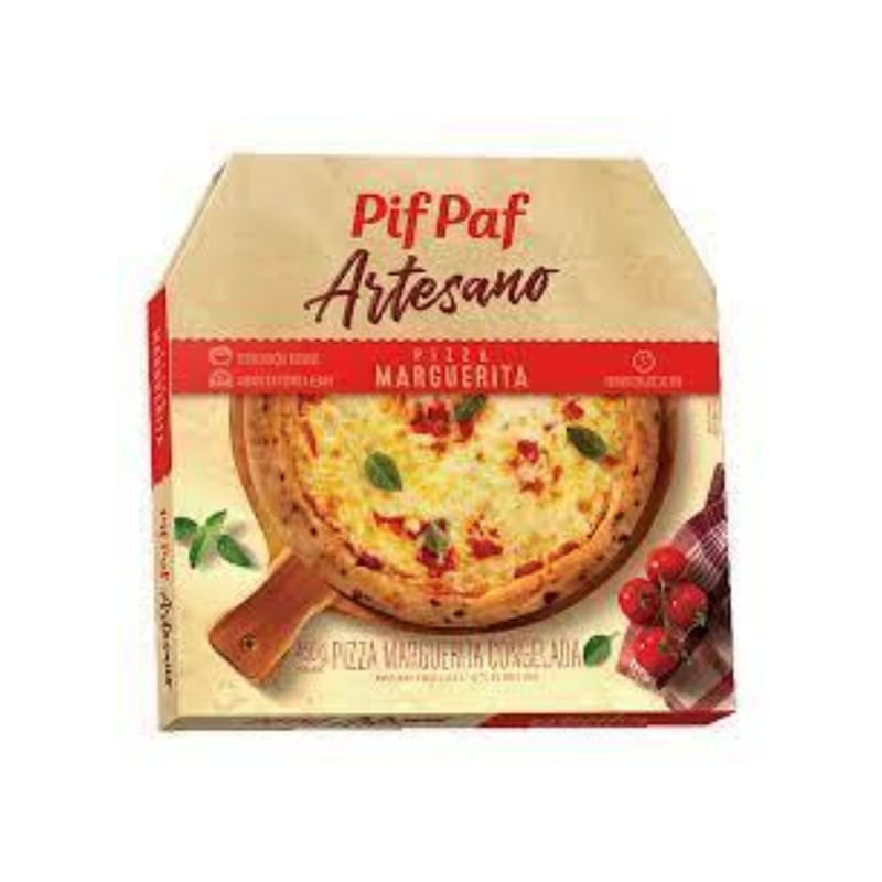 Pizza Artesanal Marguerita Pif Paf 450g