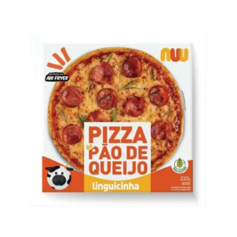 Pizza Pão de Queijo Linguicinha Nuu 210g